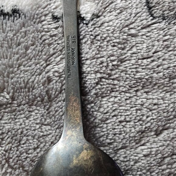 Vintage Th Marthinsen Norway Spoon Sterling Silver 816 - Picture 2 of 4